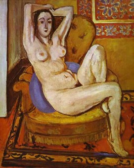 Matisse, Nudo su cuscino blu, 1924