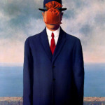 Renè Magritte, Il figlio dell'uomo, 1964 (rielaborazione grafica)