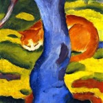 Franz Marc, Cat behind a Tree, 1910