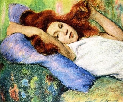 Federico Zandomeneghi Rossa sdraiata, 1918