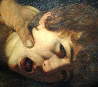 Caravaggio,Sacrificio di Isacco (part.)