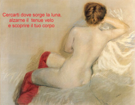 Giuseppe De Nittis, Nudo con calze rosse,1879